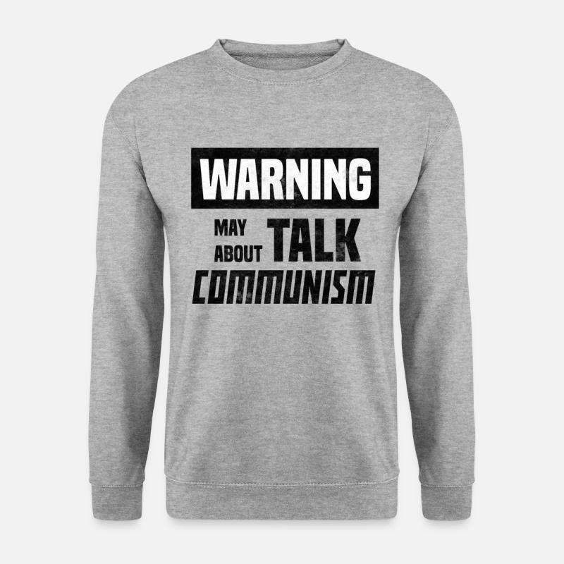 Lustiger Sozialistischer Spruch über Sozialismus! - Unisex Pullover - Weißgrau meliert