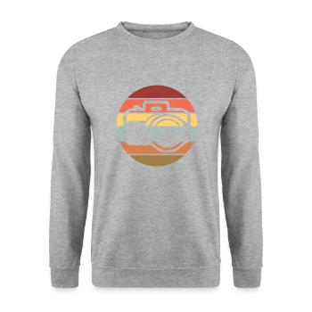 Photographer Photography Photography Camera Photo - Unisex Sweatshirt - salt & pepper - Front - Alina (178cm) & Michal (187cm)