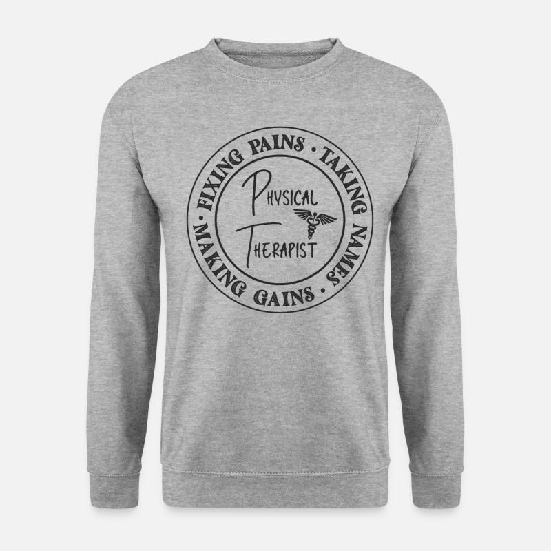 Physical Therapist Therapy - Unisex Pullover - Weißgrau meliert