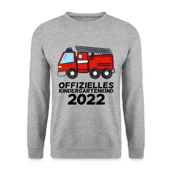 Kindergarten - Ich bin jetzt ein Kindergartenkind - Unisex Pullover - Weißgrau meliert - Vorne - Alina (178cm) & Michal (187cm)