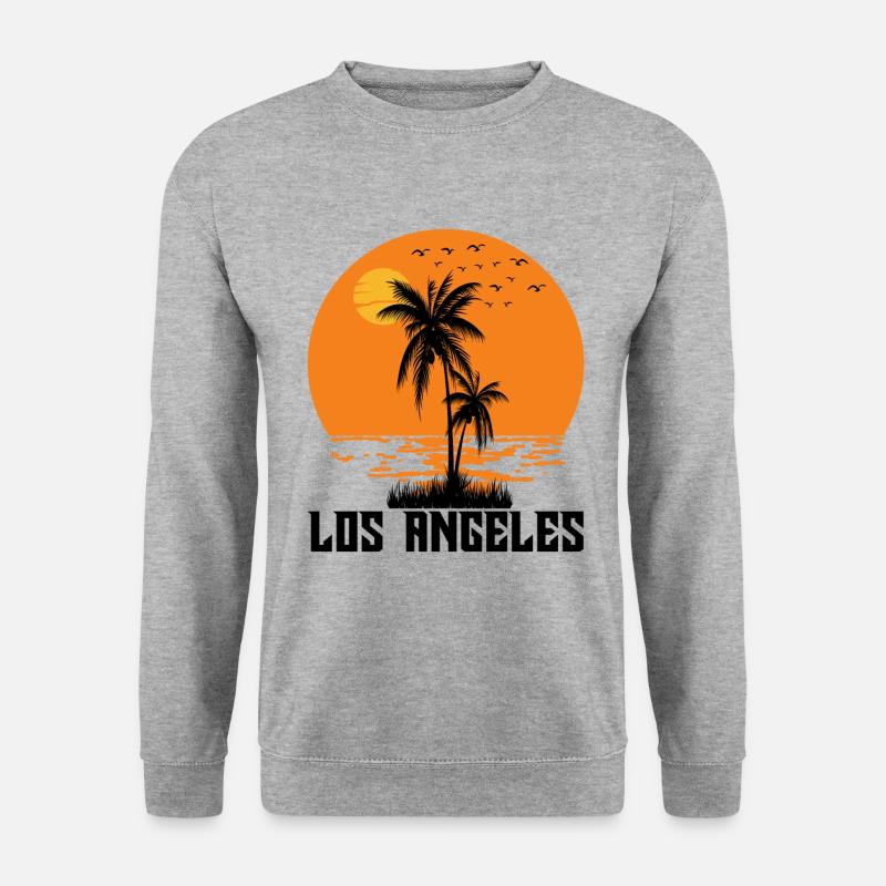 Los Angeles - Unisex Pullover - Weißgrau meliert