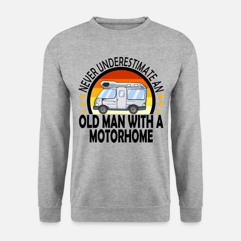 Motorhome Camping Caravan Camper Gift - Unisex Sweatshirt - salt & pepper