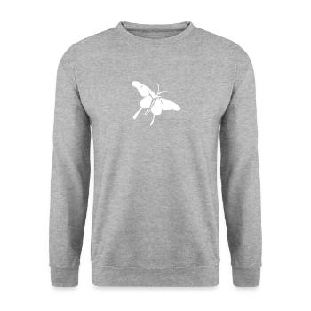 Butterfly Insect Butterflies - Unisex Sweatshirt - salt & pepper - Front - Alina (178cm) & Michal (187cm)