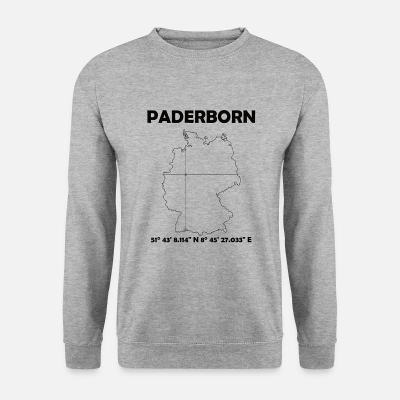Paderborn Map - Unisex Sweatshirt - salt & pepper