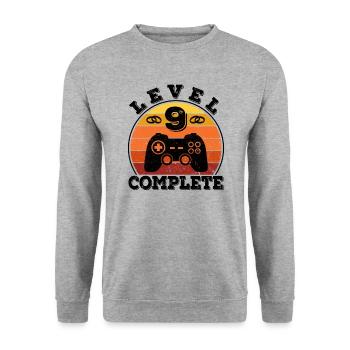 9e anniversaire de mariage 9 ans mariage mariage en céramique Gamer - Sweat-shirt Unisexe - gris chiné - Devant - Alina (178cm) & Michal (187cm)
