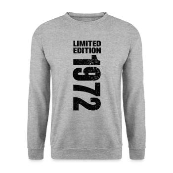 1972 Limited Edition - Unisex Sweatshirt - salt & pepper - Front - Alina (178cm) & Michal (187cm)