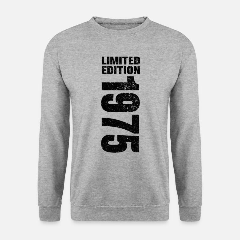 1975 Limited Edition - Unisex Pullover - Weißgrau meliert