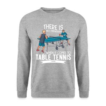 Ping-pong - Sweat-shirt Unisexe - gris chiné - Devant - Alina (178cm) & Michal (187cm)