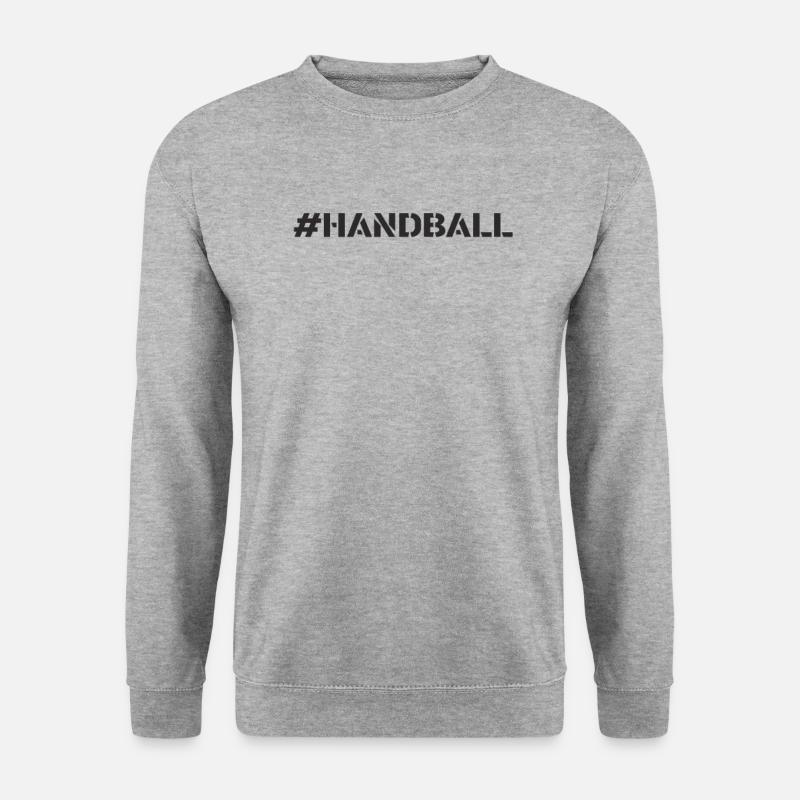 Handball - #Handball - Unisex Pullover - Weißgrau meliert