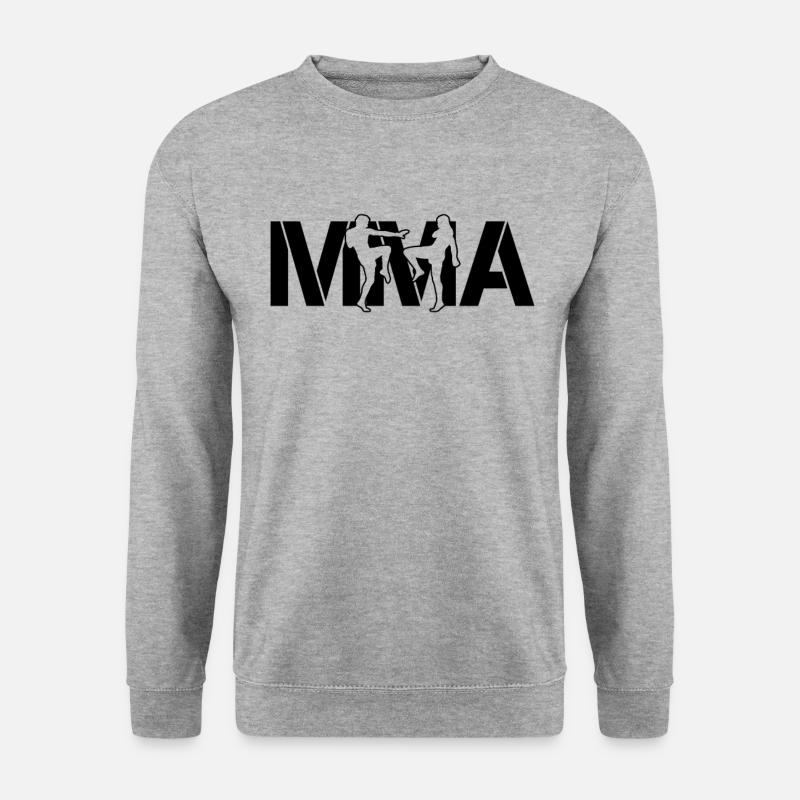 MMA - Unisex Pullover - Weißgrau meliert