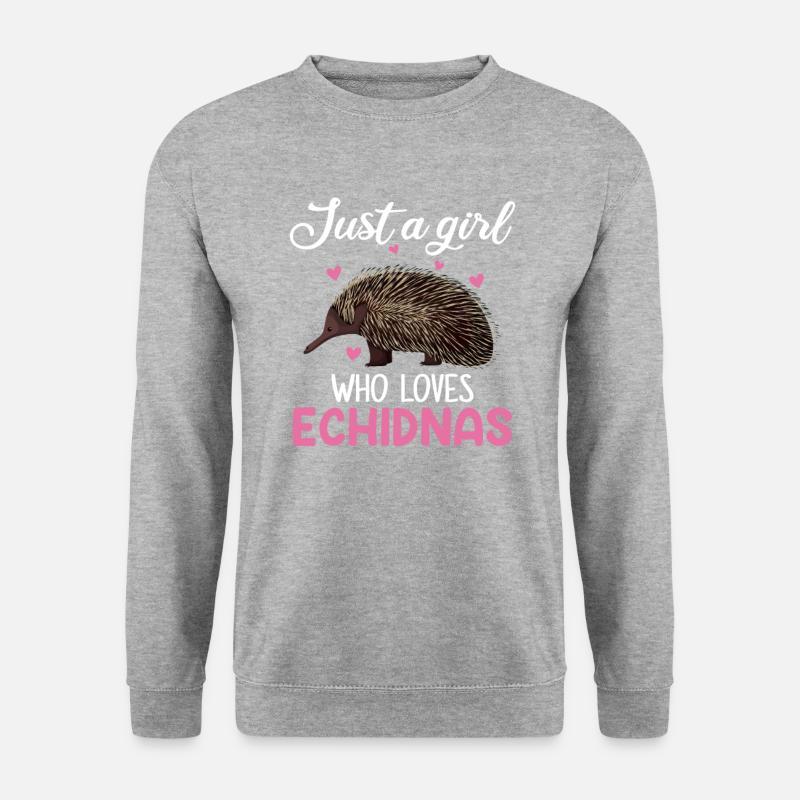 echidna whisperer, echidna - Unisex Sweatshirt - salt & pepper