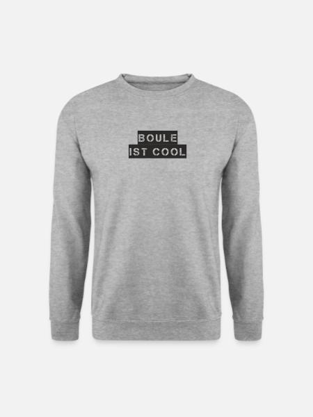 Boule - Boule ist cool - Unisex Pullover - Weißgrau meliert