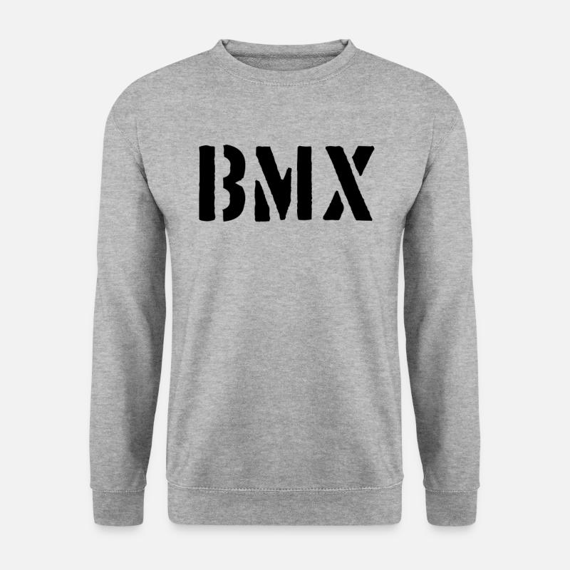 BMX - Unisex Pullover - Weißgrau meliert