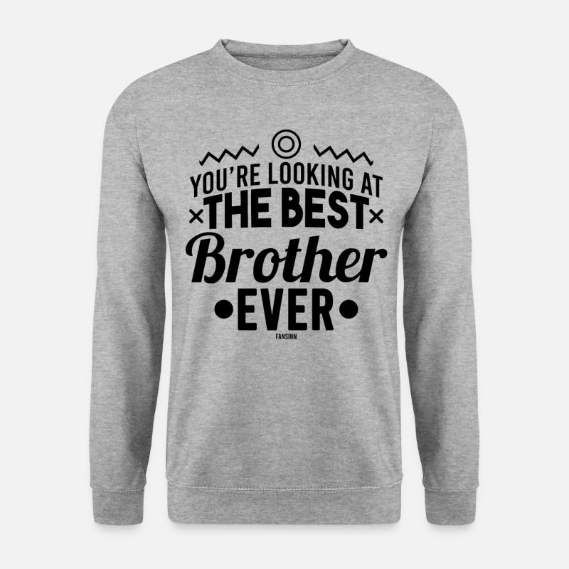 Bruder - Unisex Pullover - Weißgrau meliert
