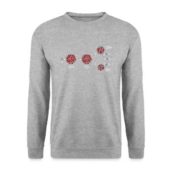 uranium 235, Physics science nuclear - Unisex Sweatshirt - salt & pepper - Front - Alina (178cm) & Michal (187cm)