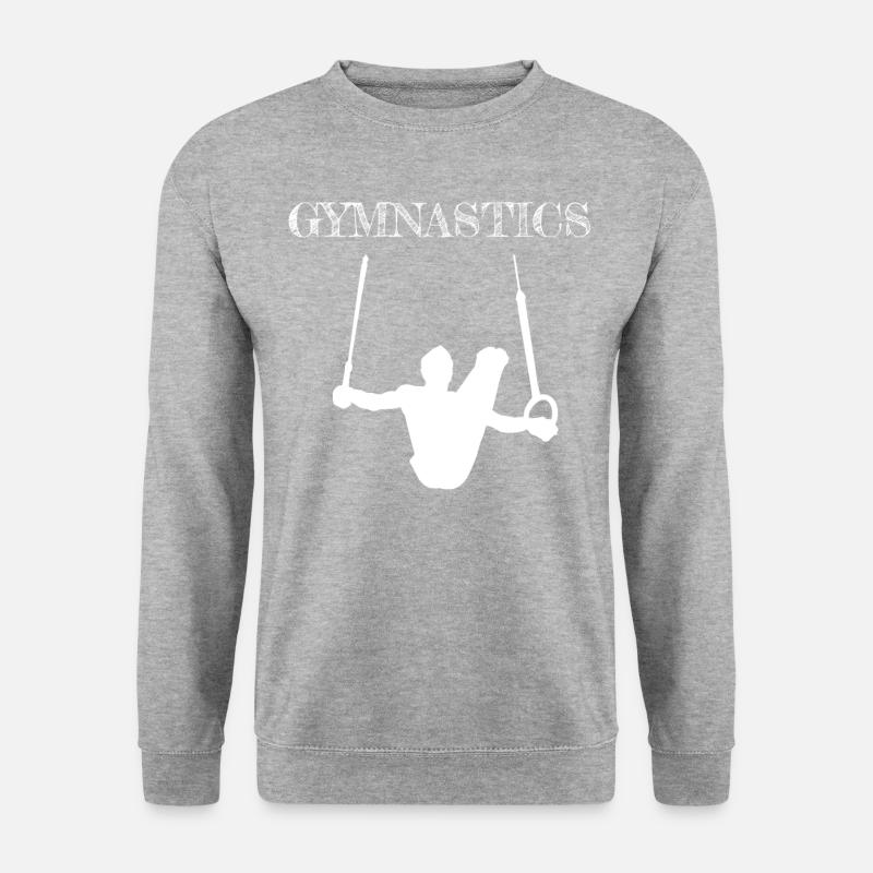 Gymnastics Geräteturnen Kunstturnen - Unisex Pullover - Weißgrau meliert