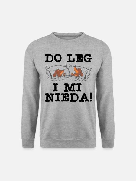 Dackel Bayrisch Do Leg I Mi Nieda - Unisex Pullover - Weißgrau meliert