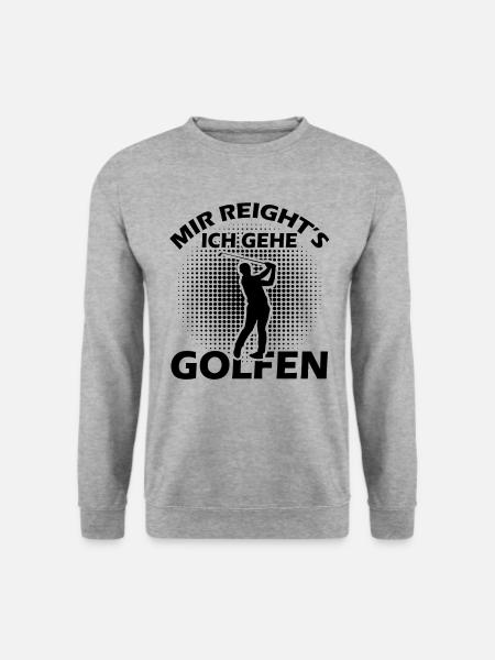 Mir Reichts Ich Gehe Golfen Golfspieler Golfplatz - Unisex Pullover - Weißgrau meliert