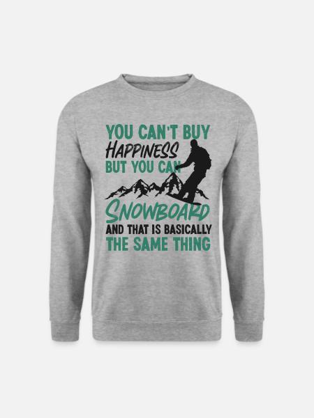 Snowboarding Snowboard You Can'T - Unisex Sweatshirt - salt & pepper