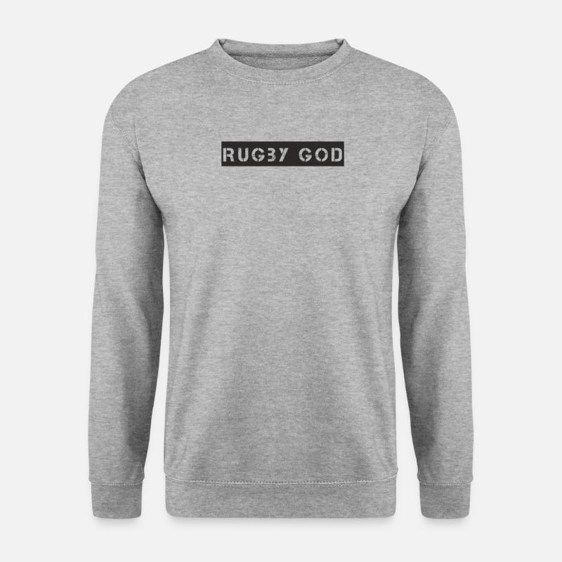 Rugby - Rugby God - Unisex Pullover - Weißgrau meliert