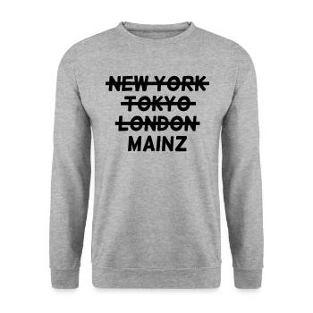 Mayence - Sweat-shirt Unisexe - gris chiné - Devant - Alina (178cm) & Michal (187cm)