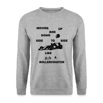 Monter et descendre Motorsport Norris - Sweat-shirt Unisexe - gris chiné - Devant - Alina (178cm) & Michal (187cm)