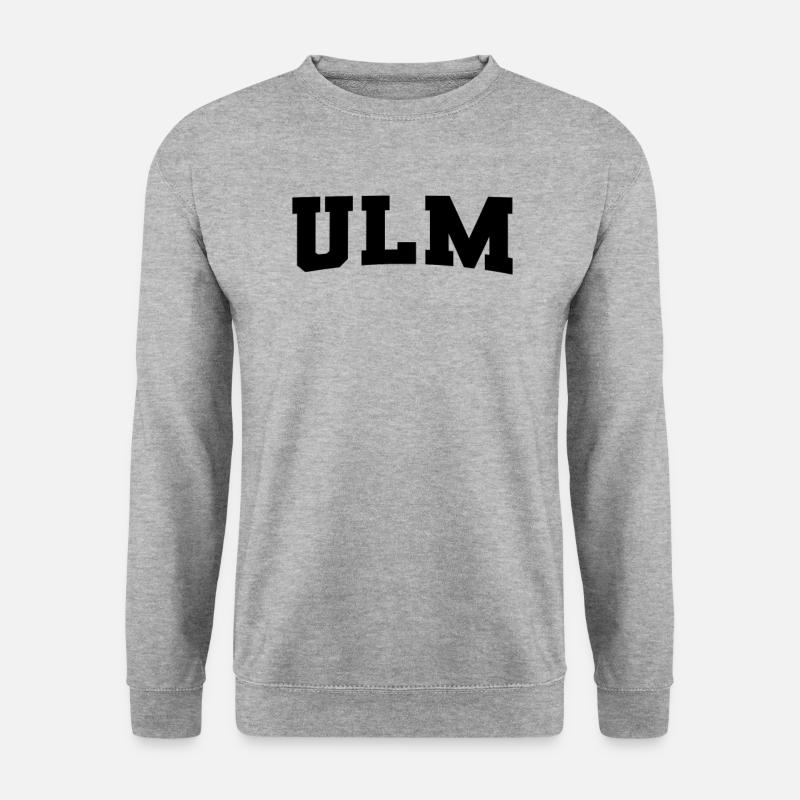 Ulm - Unisex Pullover - Weißgrau meliert