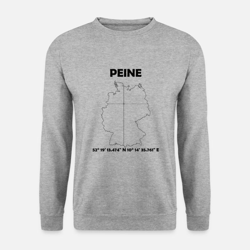 Peine Map - Unisex Sweatshirt - salt & pepper