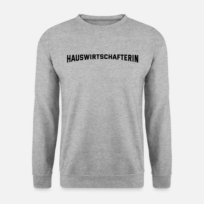 Hauswirtschafterin - Unisex Pullover - Weißgrau meliert