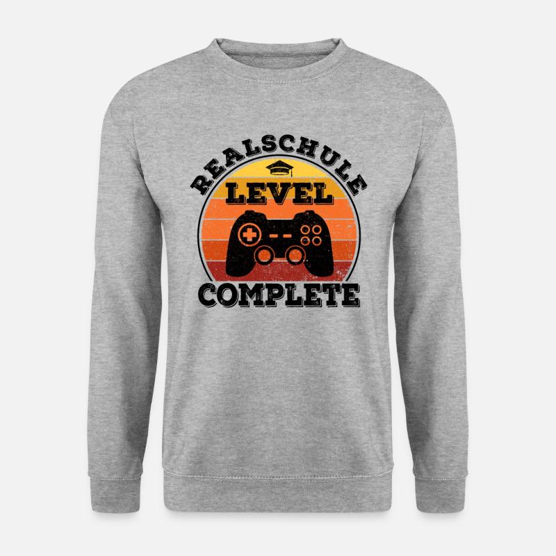Realschule Abschluss Mittlere Reife Schulabschluss - Unisex Pullover - Weißgrau meliert
