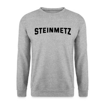 Steinmetz - Unisex Pullover - Weißgrau meliert - Vorne - Alina (178cm) & Michal (187cm)