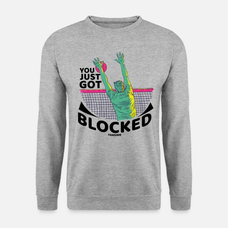 Volleyball - Unisex Pullover - Weißgrau meliert