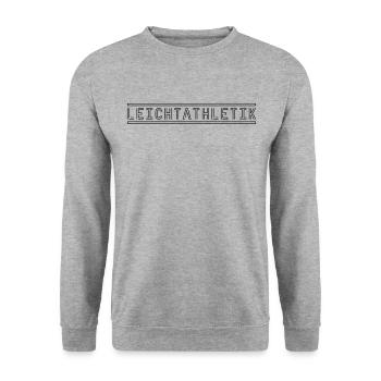 Leichtathletik - Unisex Pullover - Weißgrau meliert - Vorne - Alina (178cm) & Michal (187cm)