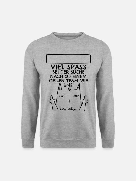 Abschiedsgeschenk Abschied Kollege Jobwechsel - Unisex Pullover - Weißgrau meliert