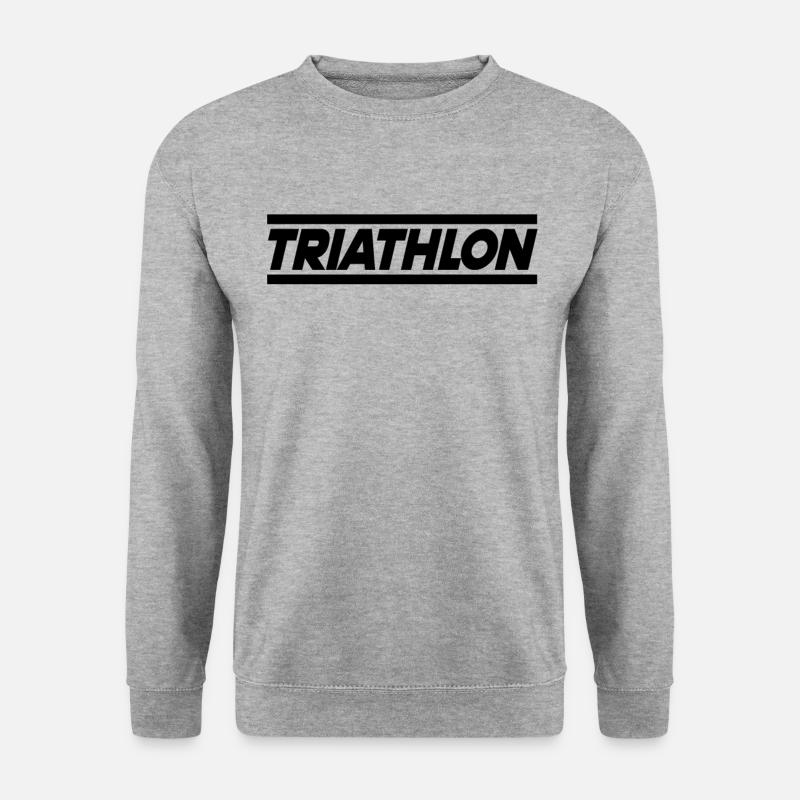 Triathlon - Unisex Pullover - Weißgrau meliert