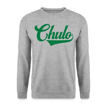 Chulo Cool Nette Männer Jungs Mexikanische Latino Spanisch - Unisex Pullover - Weißgrau meliert - Vorne - Alina (178cm) & Michal (187cm)