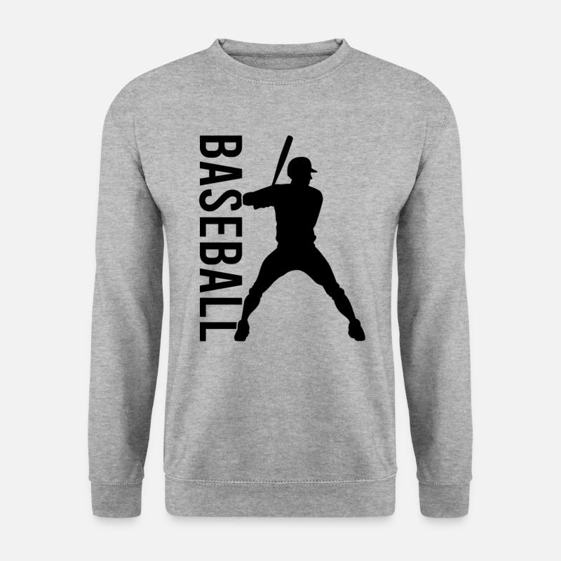 Baseball - Unisex Pullover - Weißgrau meliert