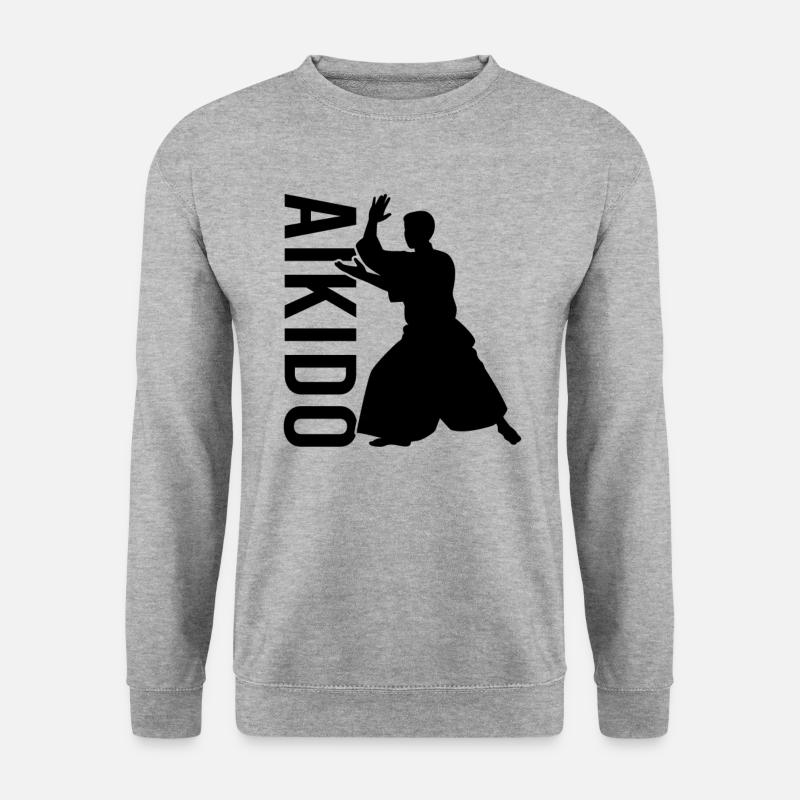 Aikido - Unisex Pullover - Weißgrau meliert