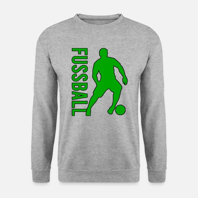 Fußball Fussball - Unisex Pullover - Weißgrau meliert