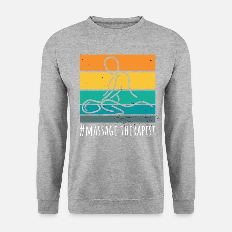 Massage Massseur Therapeut - Unisex Pullover - Weißgrau meliert