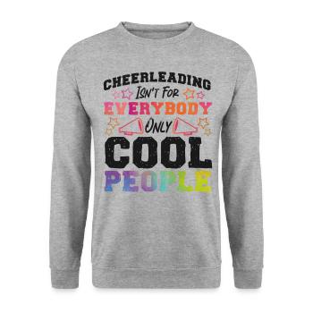 Cheer Cheerleading Cheerleading - Unisex Sweatshirt - salt & pepper - Front - Alina (178cm) & Michal (187cm)