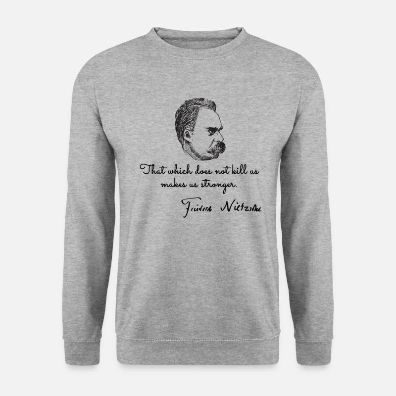 Nietzschean - Unisex Pullover - Weißgrau meliert