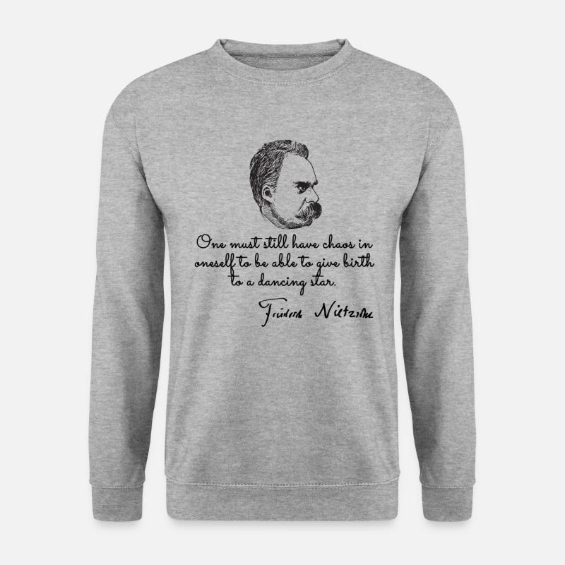 Philosopher nietzsche - Unisex Sweatshirt - salt & pepper