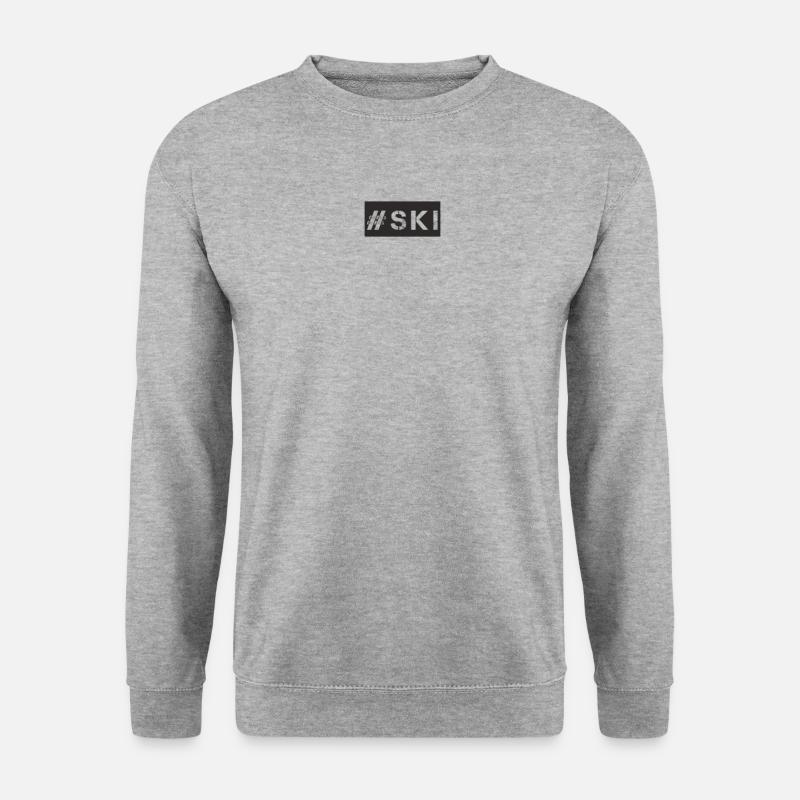 Ski - #ski - Unisex Pullover - Weißgrau meliert