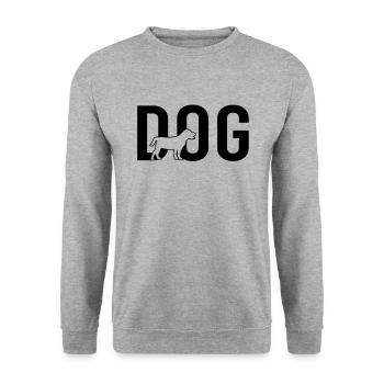 Chien chien - Sweat-shirt Unisexe - gris chiné - Devant - Alina (178cm) & Michal (187cm)