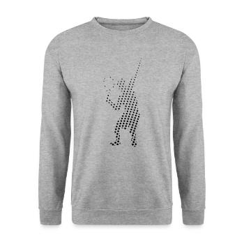 Tennis Joueur de tennis - Sweat-shirt Unisexe - gris chiné - Devant - Alina (178cm) & Michal (187cm)