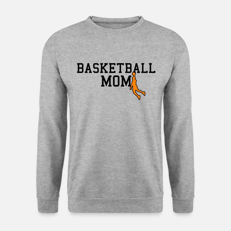 basketball mom - Unisex Pullover - Weißgrau meliert
