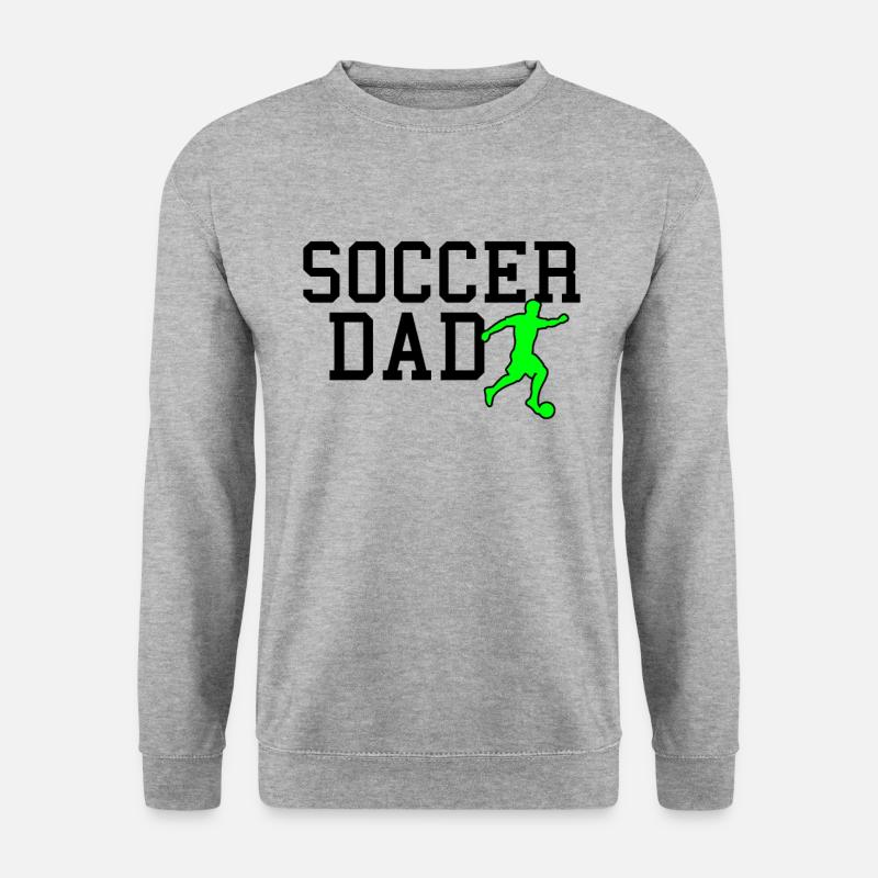 soccer dad - Unisex Pullover - Weißgrau meliert