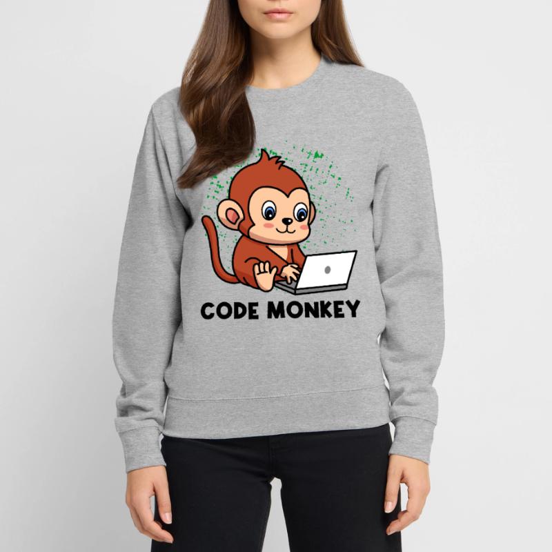 Code Monkey Programming Coder Computer Geek Develo Unisex Pullover