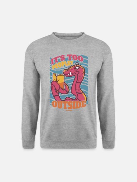 Books It's Too Peopley Outside - Unisex Sweatshirt - salt & pepper